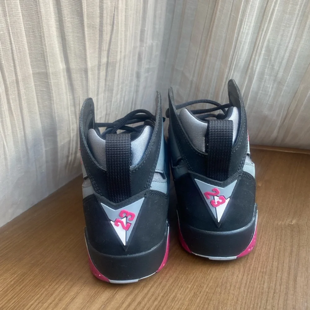 Jordan Black, Gray & Pink Retro Sneakers